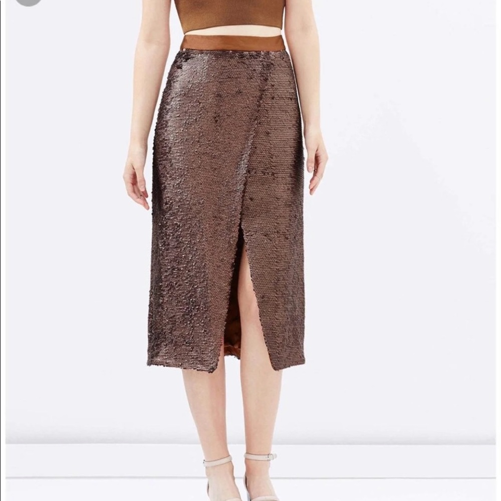 sequinced skirt